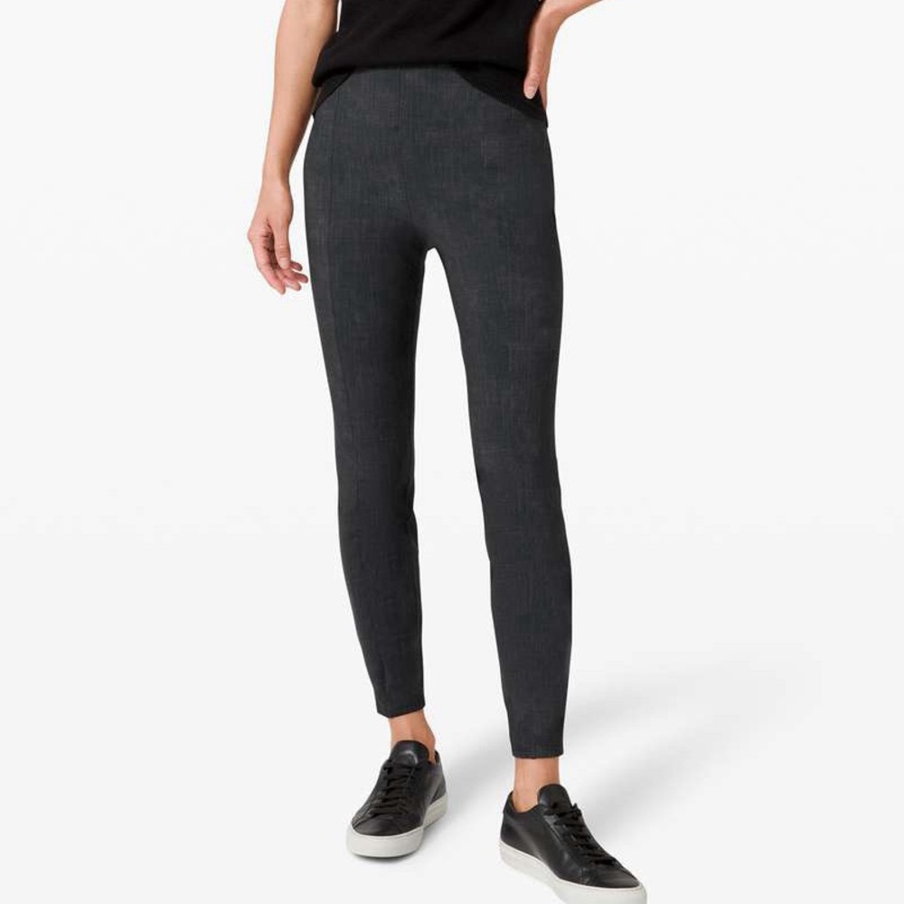 Lululemon Here To There High-Rise Ankle 7/8 Pant Crosshatch Texture Black